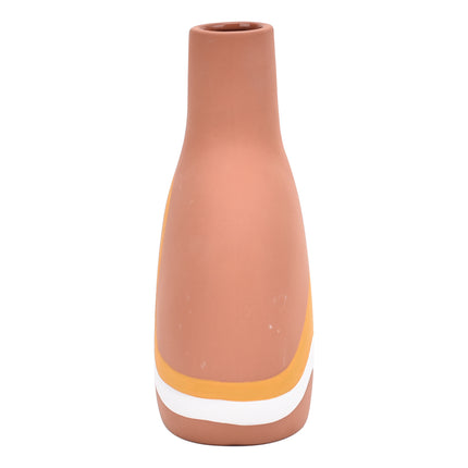 Vase en céramique à motif ethnique