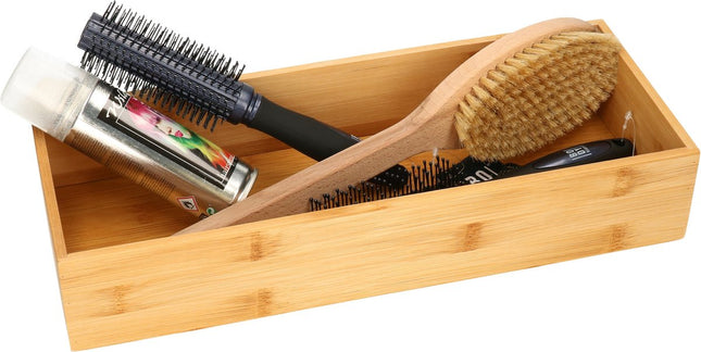5Five Range-couverts/organiseur de cuisine - 1 compartiment - Tidy Smart - bambou - 38 x 15 x 7 cm