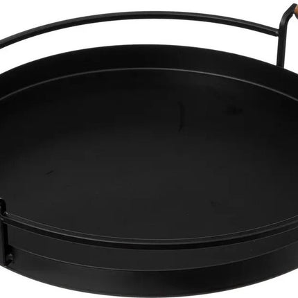 Plateau de service avec bord relevé - métal - Diamètre 36 cm