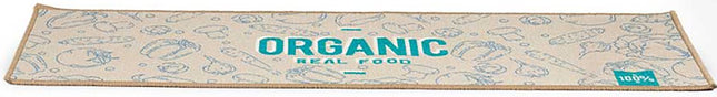 Chemin de cuisine Organic Real Food - Beige/Vert - 40x120 cm