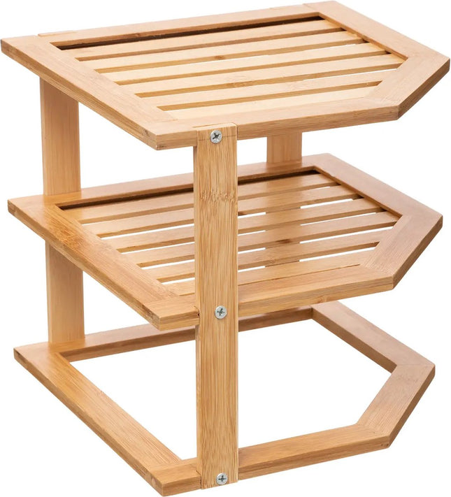 Étagère de cuisine/étagère de rangement/organisateur de comptoir – 26 x 23 x 26 cm – bois de bambou