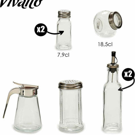 Set de cuisine 7 pièces 200 ml 300 ml 185 ml 280 ml