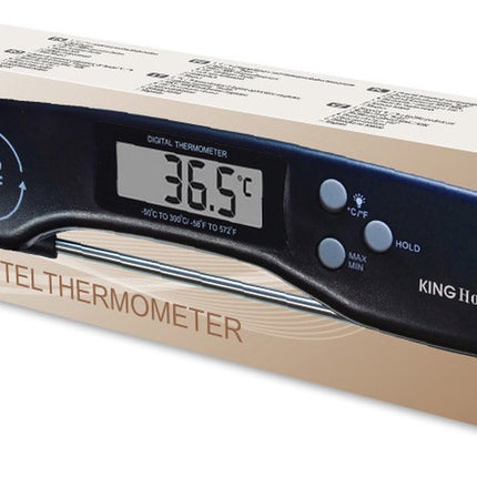 Thermomètre de cuisine électronique - noir - thermomètre à viande