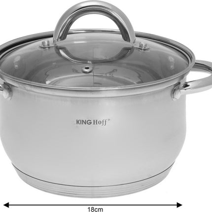 Batterie de casseroles - 12 pièces - Acier inoxydable - Tous feux