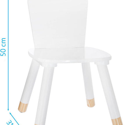 Chaise enfant Atmosphera Kids Blanche - 50x30x30 cm