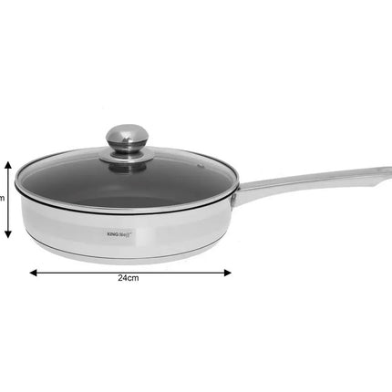 Kinghoff Casserole en acier inoxydable de haute qualité Ø24CM