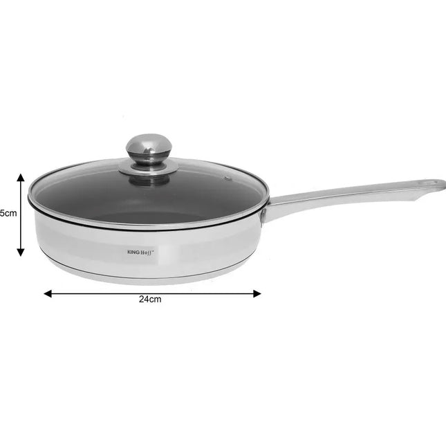 Kinghoff Casserole en acier inoxydable de haute qualité Ø24CM