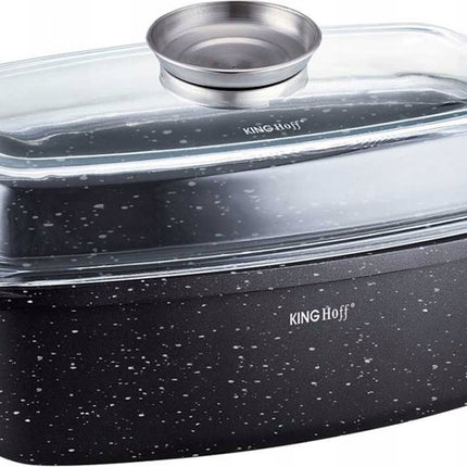 Kinghoff 1608 - Faitout - Marbre - avec couvercle - 5.5 litres