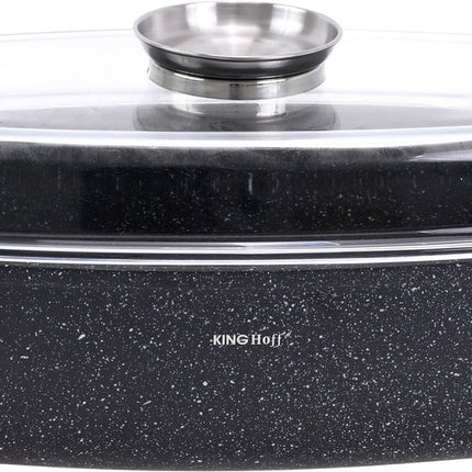 Kinghoff 1608 - Faitout - Marbre - avec couvercle - 5.5 litres