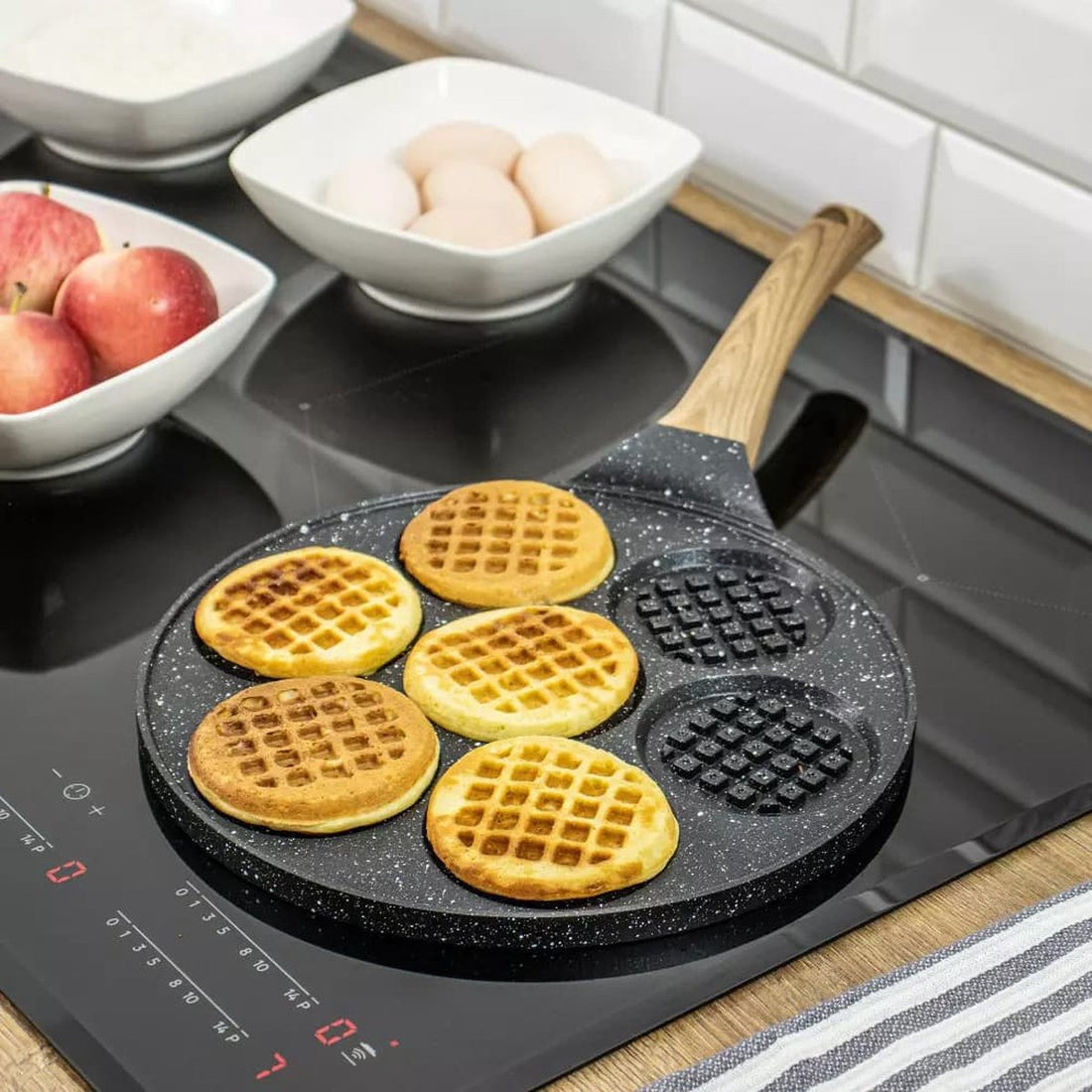 Kinghoff - Pfannkuchenpfanne - Waffelstruktur - 26,5 cm