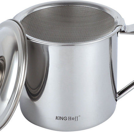 Kinghoff - Récipient à huile - 1,2 litre - avec filtre