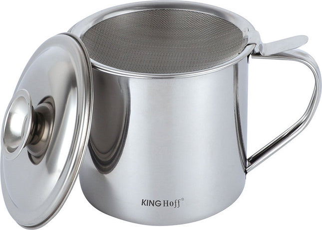 Kinghoff - Récipient à huile - 1,2 litre - avec filtre