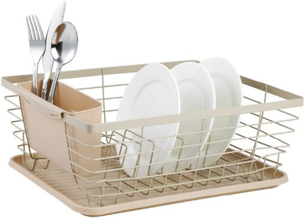 Égouttoir - acier-plastique - Beige