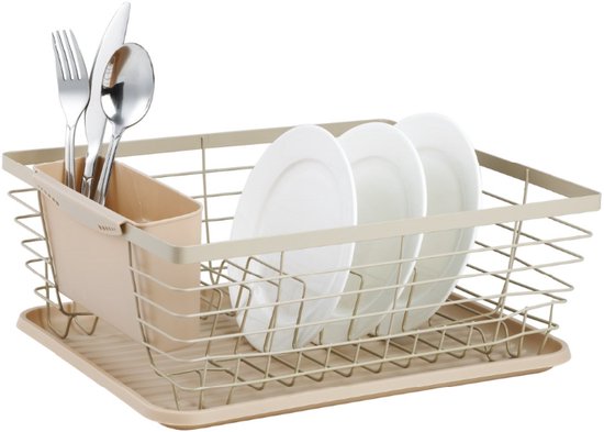 Égouttoir - acier-plastique - Beige