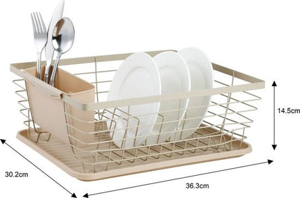 Égouttoir - acier-plastique - Beige