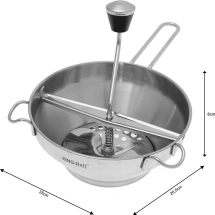 Kinghoff - Moulin à légumes - Coupe-légumes - Râpe - 3 lames interchangeables