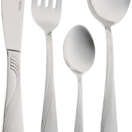 KINGHOFF 3508 - Coffret de couverts de luxe - 72 pièces - 12 personnes - Couverts modernes