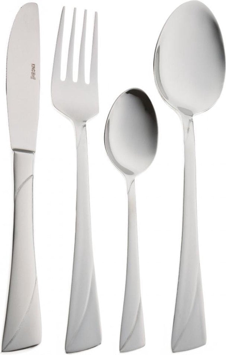 Kinghoff bestekset 12 personen – 72-delig, 18/10 staal, in opbergkoffer – foto 4