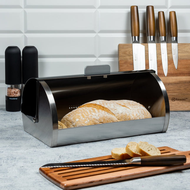 Kinghoff 3613 - boîte à pain noire