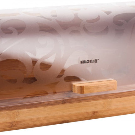 Kinghoff - Boîte à pain - Bambou / Acrylique - 12 litres