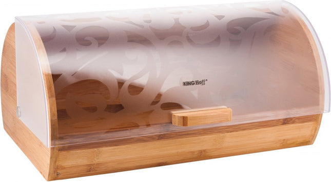 Kinghoff - Boîte à pain - Bambou / Acrylique - 12 litres