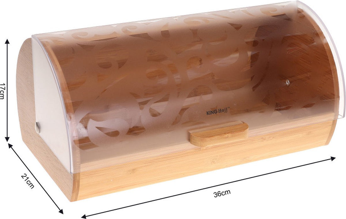 Kinghoff - Brotkasten - Bambus / Acryl - 12 Liter