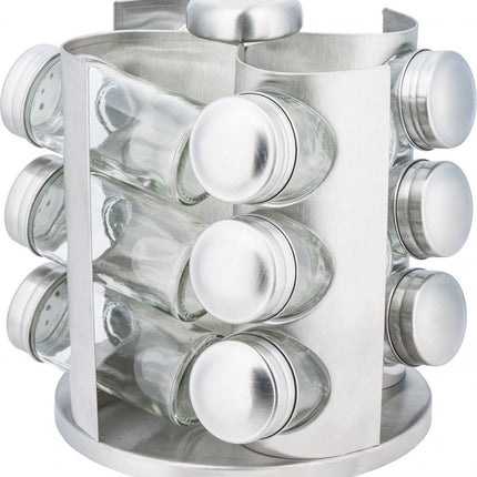 Kinghoff 4005 support à épices - Inox - 13 pièces
