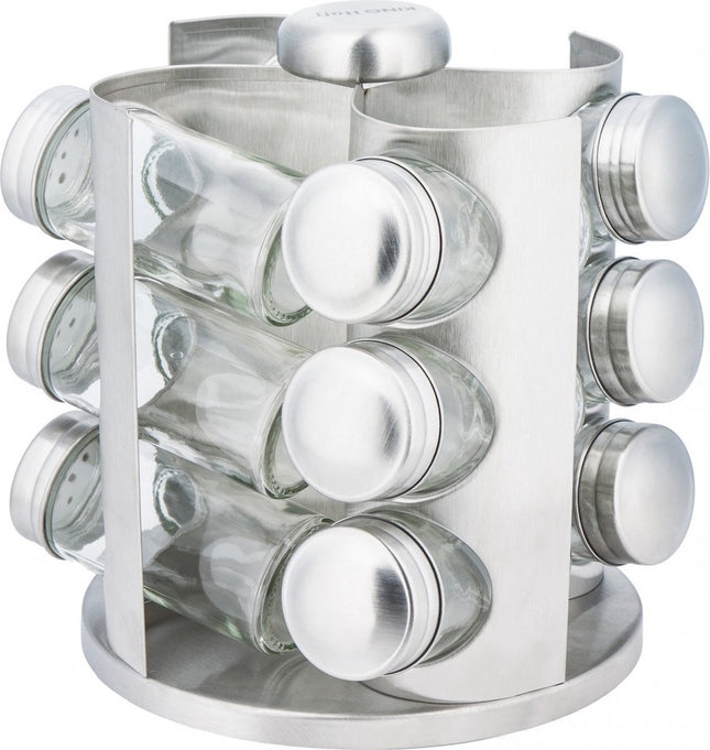 Kinghoff 4005 support à épices - Inox - 13 pièces
