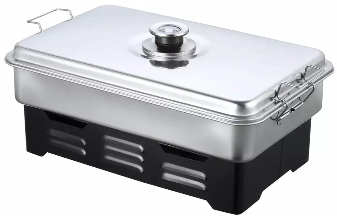 Balcony Smoker with Thermometer - Stainless Steel, Compact and Portable - Ideal for Fish, Chicken and Meat - Barbecue Smoker - BBQ Smoker
