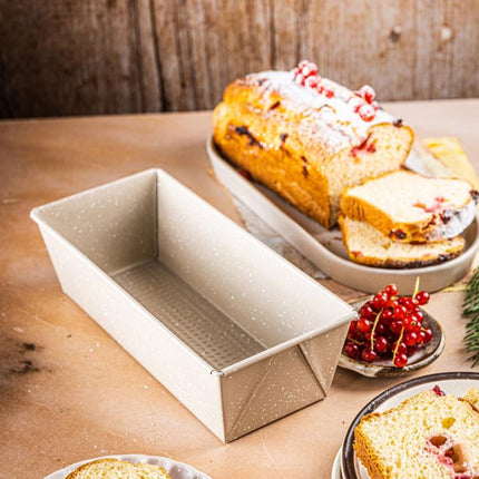 KINGHoff KH-1971 Moule à cake 26x11,5x7,5 cm - Moule de cuisson pour cake et pain - Revêtement antiadhésif - Convient pour le banana bread, les brownies et les pâtés - Résistant au four jusqu'à 220°C