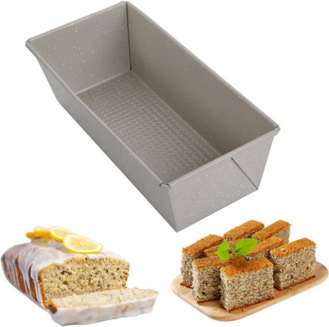 KINGHoff KH-1971 Moule à cake 26x11,5x7,5 cm - Moule de cuisson pour cake et pain - Revêtement antiadhésif - Convient pour le banana bread, les brownies et les pâtés - Résistant au four jusqu'à 220°C