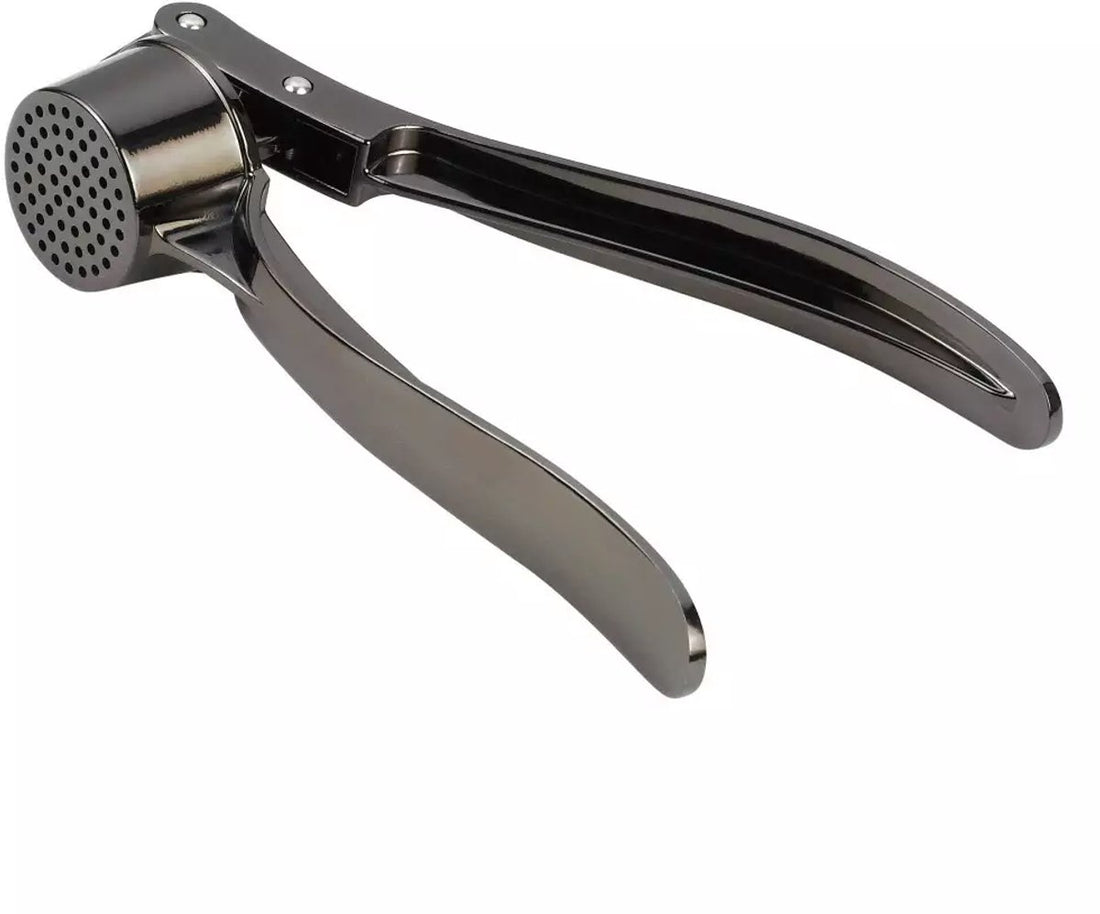 Kinghoff Knoblauchpresse - Graphitfarben, Edelstahl, Ergonomisches Design
