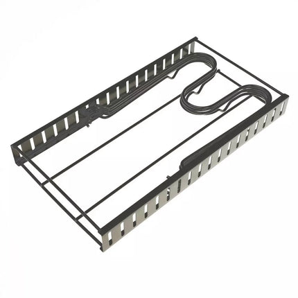 Organisateur de casseroles - 5 Compartiments - Noir - 25,5 x 20,5 x 38 cm - Étagère de rangement pour casseroles, poêles et couvercles