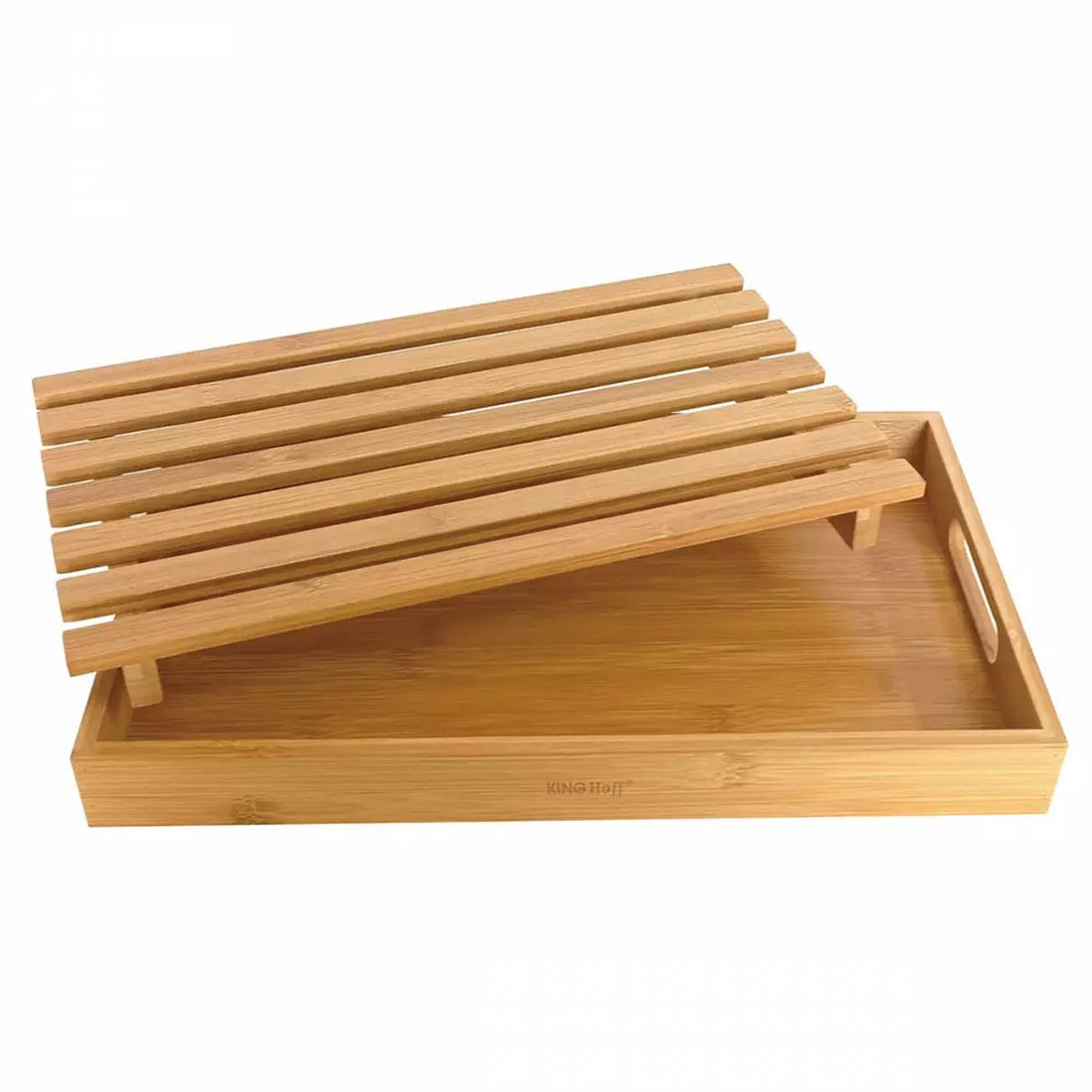 Snijplank met Kruimellade - Bamboe, 38 x 23 cm - Duurzaam en Functioneel Keukengerei - Serveerplank