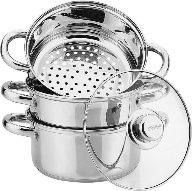 Cuiseur vapeur Kinghoff KH-3319 - avec couvercle - 24 cm
