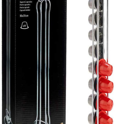 Porte-capsules distributeur de café - métal - pour 20 capsules - Nespresso