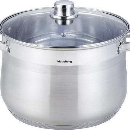 Marmite à soupe avec couvercle - 13L - Ø28 cm - acier inoxydable - induction - toutes sources de chaleur