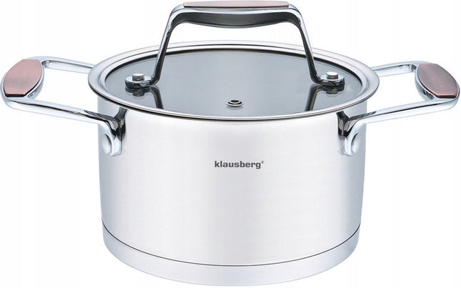 Klausberg 7225 - Casserole en acier inoxydable 18/10 - 16 cm - 1.8 litre