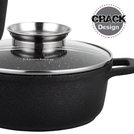 Batterie de cuisine Klausberg 7359 - 8 pièces - Aluminium forgé - Toutes sources de chaleur