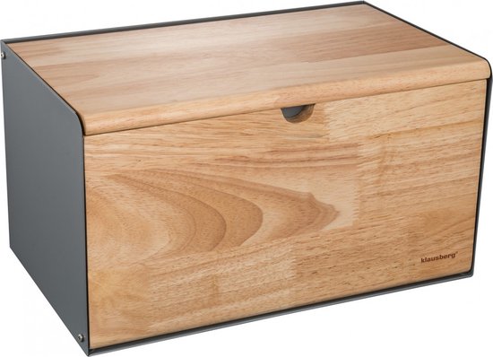 Klausberg 7395 - Boîte à pain - Acier - Bambou