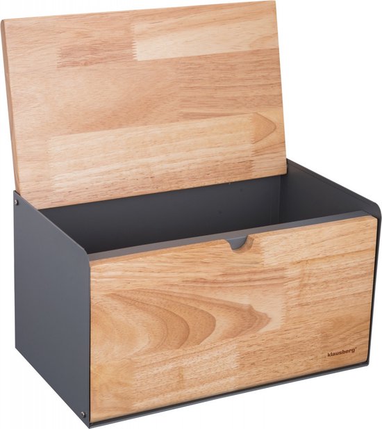 Klausberg 7395 - Boîte à pain - Acier - Bambou