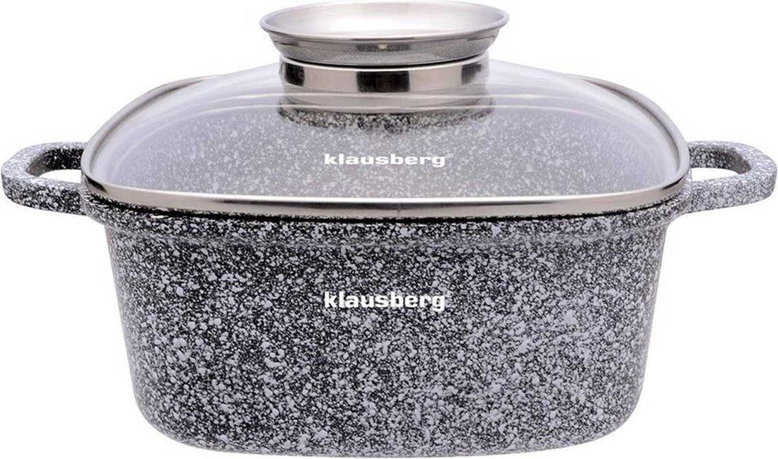 Klausberg quadratische Pfanne – Marmor-Look-Pfanne
