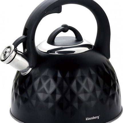 Klausberg 7550 - Bouilloire siffleuse traditionnelle - noir - 3 litres