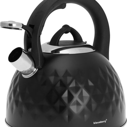 Klausberg 7550 - Bouilloire siffleuse traditionnelle - noir - 3 litres