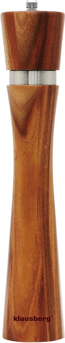 Klausberg Peper of zout molen - 31,5 cm hoog - Acacia hout