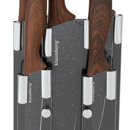 Klausberg - Ensemble de 6 couteaux - Support rond - Ergonomique