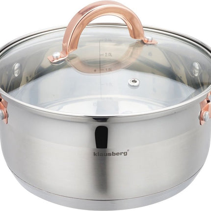 Klausberg 7732 - autocuiseur à vapeur - 4 pièces - 22 cm - acier inoxydable - toutes sources de chaleur