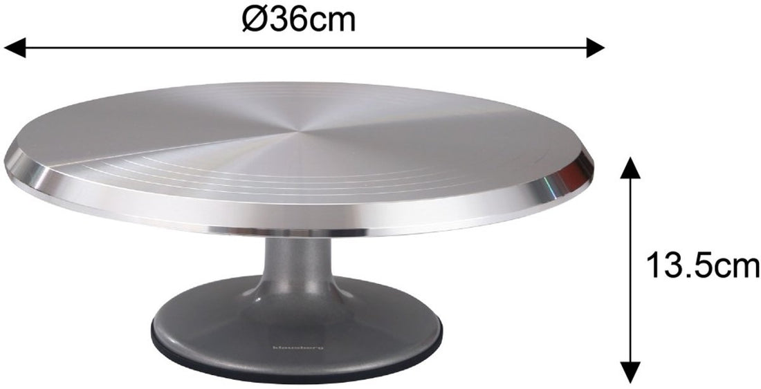 Klausberg 7772 roterende etagère – draaiend taartplateau om te versieren, 36 cm – foto 3