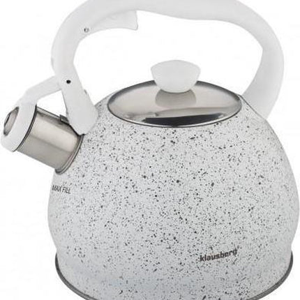 Klausberg KB-7319 bouilloire sifflante - 2L - acier inoxydable - toutes sources de chaleur