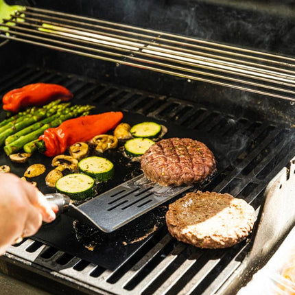 Spatule de barbecue Klausberg KB-7897 - Spatule en acier inoxydable de 36 cm avec manche en plastique pour barbecue - Convient à tous les barbecues - y compris Kamado / Weber